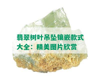 翡翠树叶吊坠镶嵌款式大全：精美图片欣赏