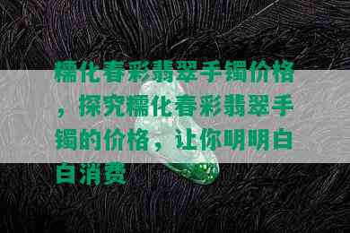 糯化春彩翡翠手镯价格，探究糯化春彩翡翠手镯的价格，让你明明白白消费