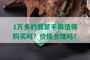 1万多的翡翠手镯值得购买吗？价格合理吗？