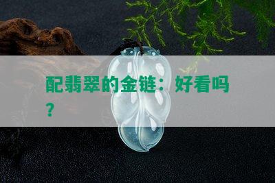 配翡翠的金链：好看吗？