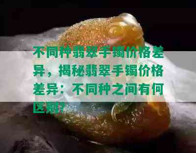 不同种翡翠手镯价格差异，揭秘翡翠手镯价格差异：不同种之间有何区别？