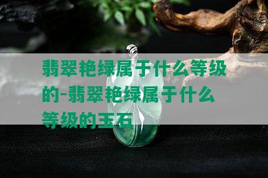 翡翠艳绿属于什么等级的-翡翠艳绿属于什么等级的玉石