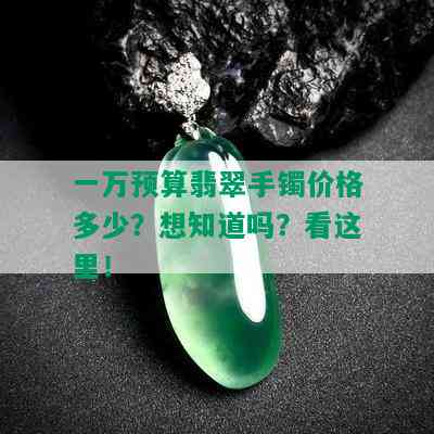 一万预算翡翠手镯价格多少？想知道吗？看这里！