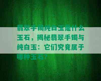 翡翠手镯纯白玉是什么玉石，揭秘翡翠手镯与纯白玉：它们究竟属于哪种玉石？