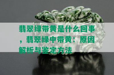 翡翠绿带黄是什么回事，翡翠绿中带黄：原因解析与鉴定方法