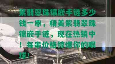 紫翡翠珠镶嵌手链多少钱一串，精美紫翡翠珠镶嵌手链，现在热销中！每串价格惊爆你的眼球！