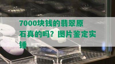 7000块钱的翡翠原石真的吗？图片鉴定实锤