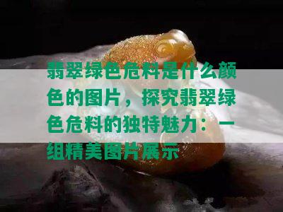 翡翠绿色危料是什么颜色的图片，探究翡翠绿色危料的独特魅力：一组精美图片展示