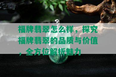 福牌翡翠怎么样，探究福牌翡翠的品质与价值，全方位解析魅力