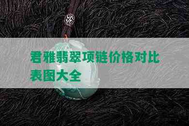 君雅翡翠项链价格对比表图大全