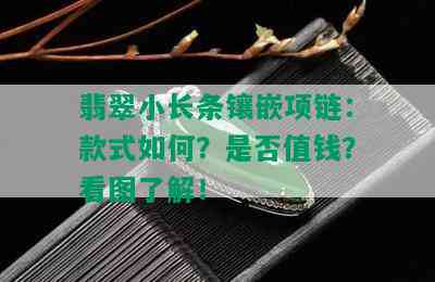 翡翠小长条镶嵌项链：款式如何？是否值钱？看图了解！