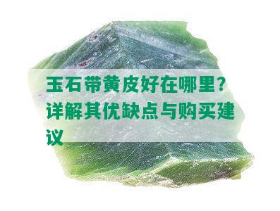 玉石带黄皮好在哪里？详解其优缺点与购买建议