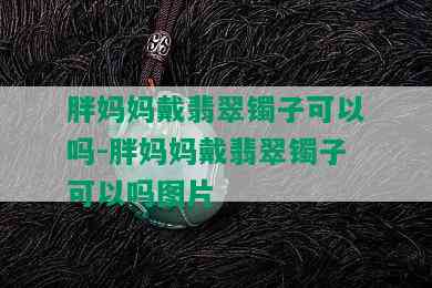 胖妈妈戴翡翠镯子可以吗-胖妈妈戴翡翠镯子可以吗图片