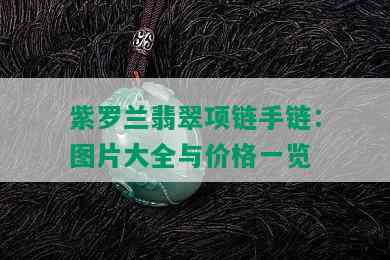 紫罗兰翡翠项链手链：图片大全与价格一览