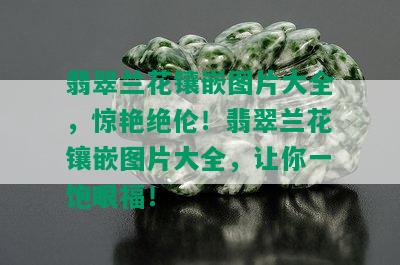 翡翠兰花镶嵌图片大全，惊艳绝伦！翡翠兰花镶嵌图片大全，让你一饱眼福！