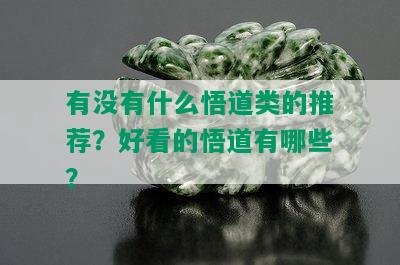 有没有什么悟道类的推荐？好看的悟道有哪些？