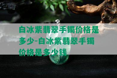 白冰紫翡翠手镯价格是多少-白冰紫翡翠手镯价格是多少钱