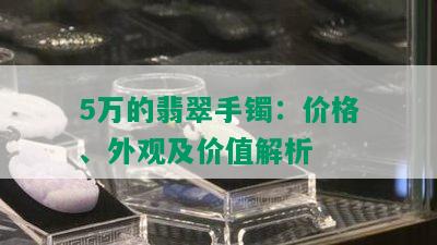 5万的翡翠手镯：价格、外观及价值解析