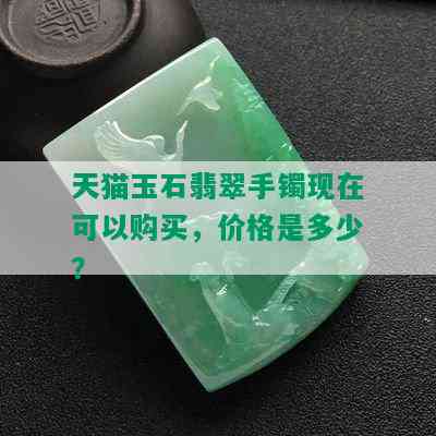 天猫玉石翡翠手镯现在可以购买，价格是多少？