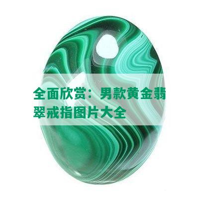 全面欣赏：男款黄金翡翠戒指图片大全