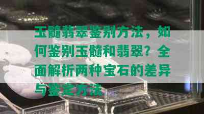 玉髓翡翠鉴别方法，如何鉴别玉髓和翡翠？全面解析两种宝石的差异与鉴定方法