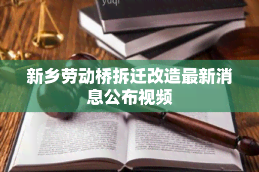 新乡劳动桥拆迁改造最新消息公布视频