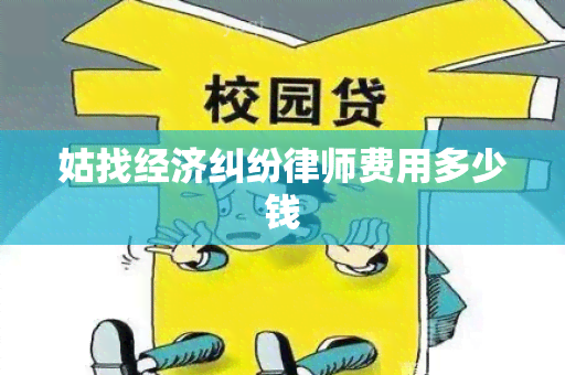 姑找经济纠纷律师费用多少钱