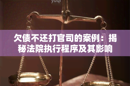 欠债不还打官司的案例：揭秘法院执行程序及其影响