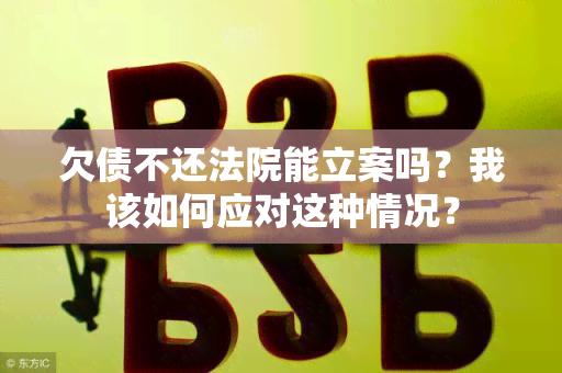 欠债不还法院能立案吗？我该如何应对这种情况？