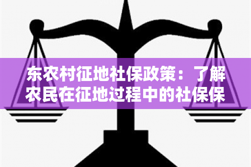 东农村征地社保政策：了解农民在征地过程中的社保保障措