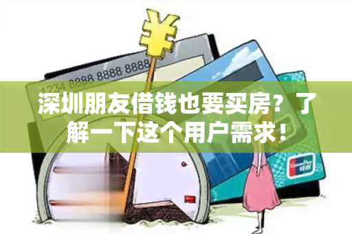 深圳朋友借钱也要买房？了解一下这个用户需求！