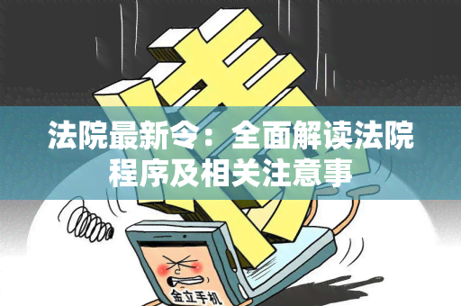 法院最新令：全面解读法院程序及相关注意事