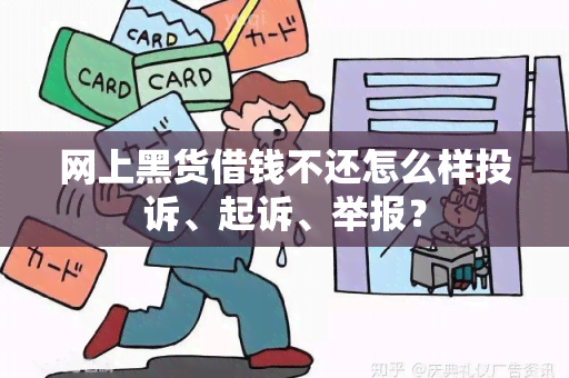 网上黑货借钱不还怎么样投诉、起诉、举报？