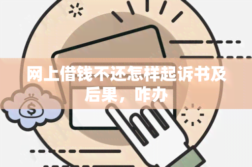 网上借钱不还怎样起诉书及后果，咋办