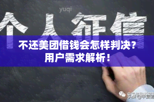 不还美团借钱会怎样判决？用户需求解析！