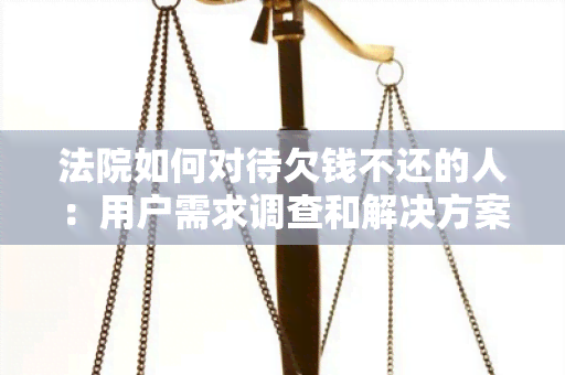 法院如何对待欠钱不还的人：用户需求调查和解决方案探讨