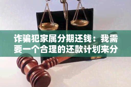 诈犯家属分期还钱：我需要一个合理的还款计划来分期偿还诈犯家属所受到的损失