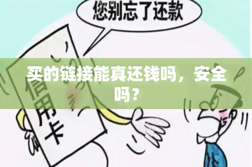 买的链接能真还钱吗，安全吗？