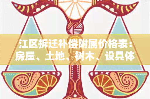 江区拆迁补偿附属价格表：房屋、土地、树木、设具体补偿标准