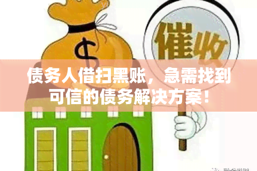 债务人借扫黑账，急需找到可信的债务解决方案！