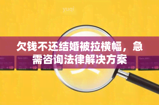 欠钱不还结婚被拉横幅，急需咨询法律解决方案