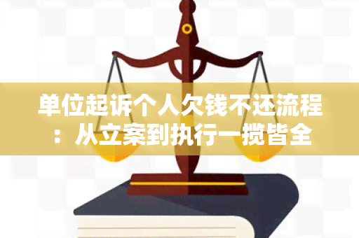 单位起诉个人欠钱不还流程：从立案到执行一揽皆全