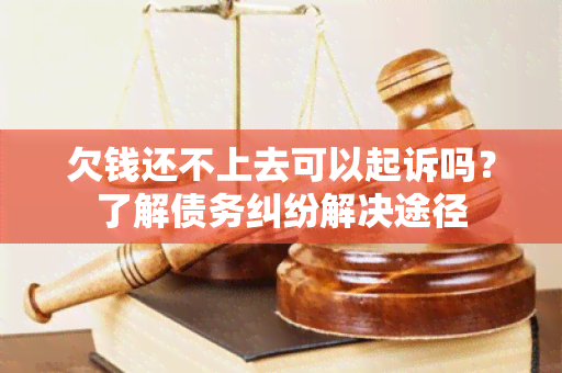 欠钱还不上去可以起诉吗？了解债务纠纷解决途径