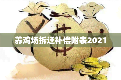 养鸡场拆迁补偿附表2021