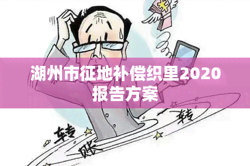 湖州市征地补偿织里2020报告方案