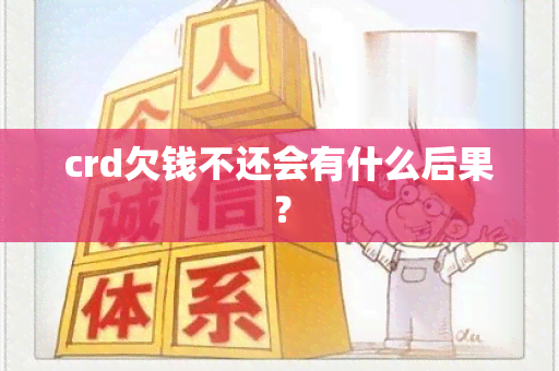 crd欠钱不还会有什么后果？