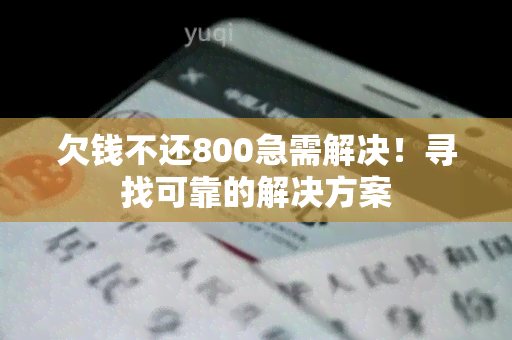 欠钱不还800急需解决！寻找可靠的解决方案