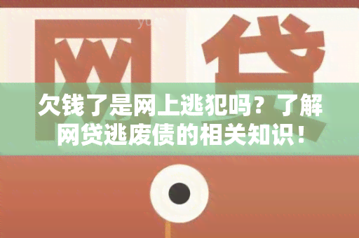 欠钱了是网上逃犯吗？了解网贷逃废债的相关知识！