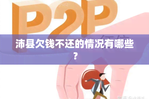 沛县欠钱不还的情况有哪些？