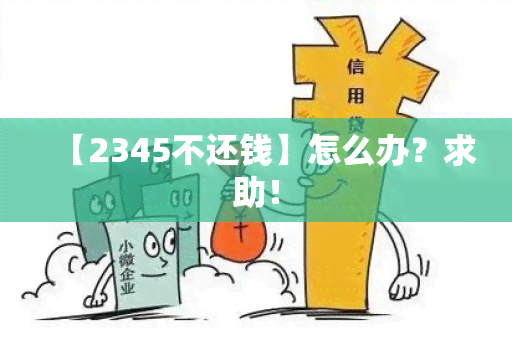 【2345不还钱】怎么办？求助！